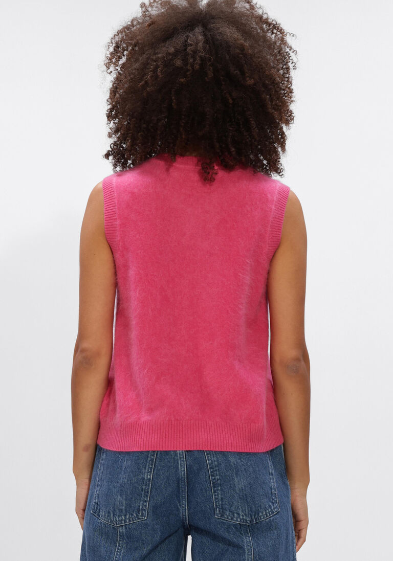 roze absolut cashmere vest lana