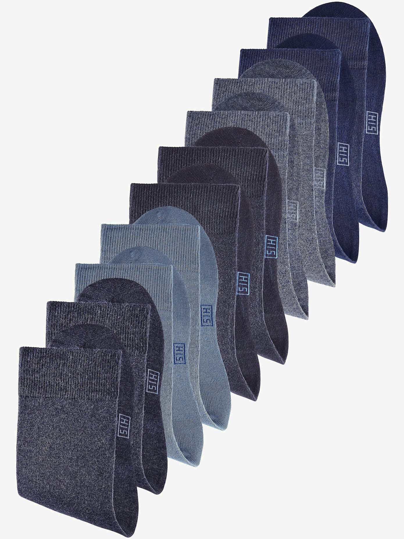 Lot de 10 socquettes dans différentes gammes de couleurs