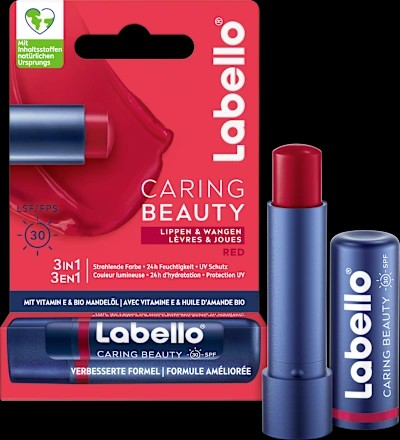 Labello Caring Beauty<br>4.8 g, Stick, Red