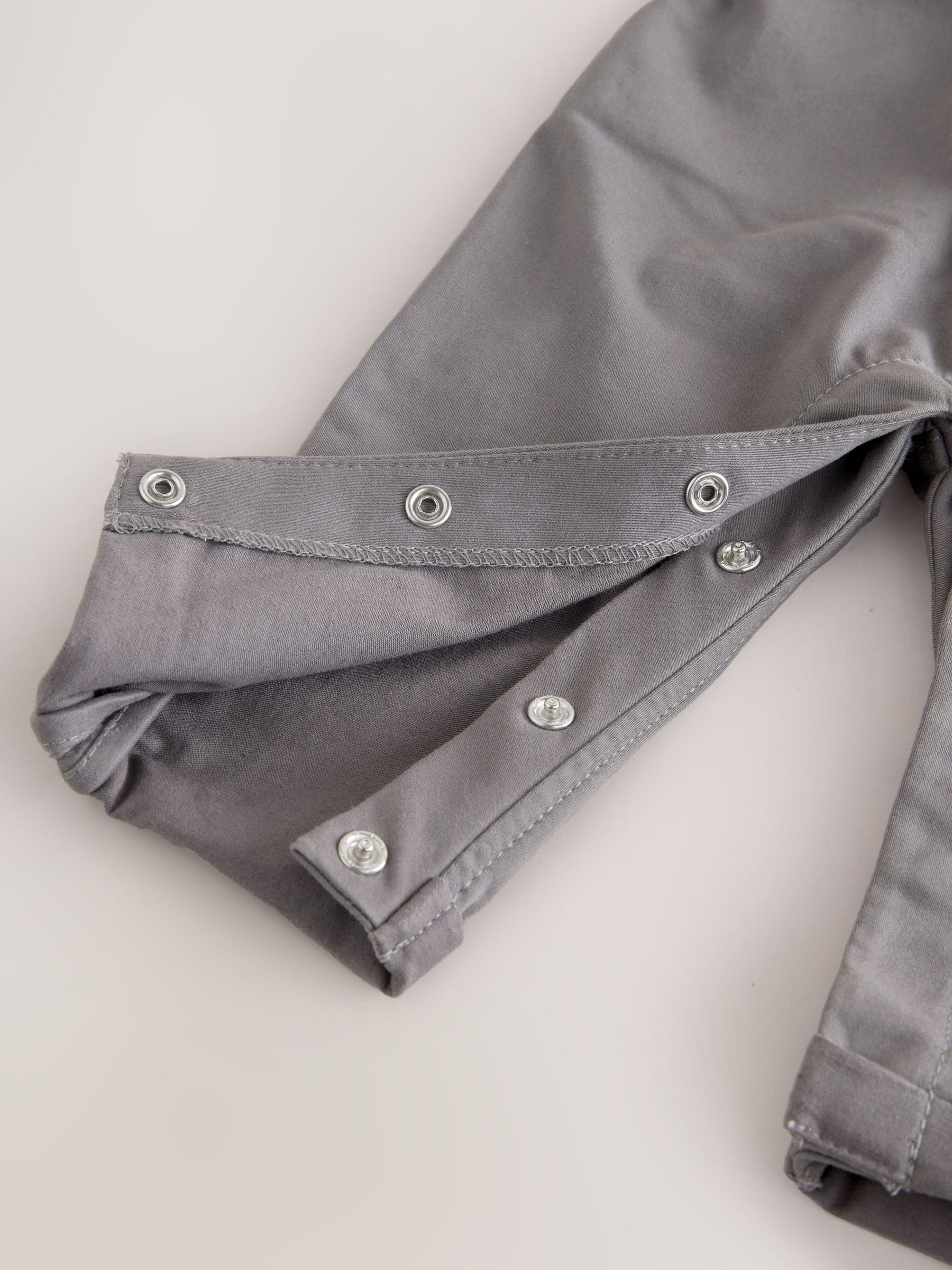 Baker by Ted Baker Grey Smart Bow Tie Rompersuit