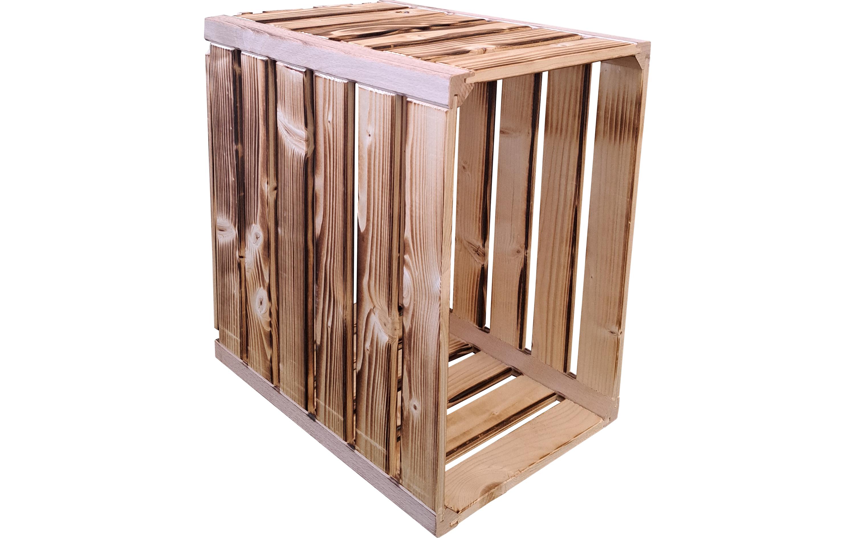 Holzharasse geflammt, 23.3 x 35 x 32 cmModulares Wohnregal