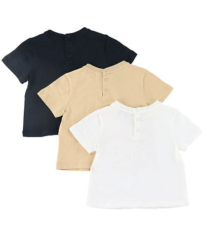 Emporio Armani T-shirts - 3er-Pack - Weiß/Sand/Schwarz