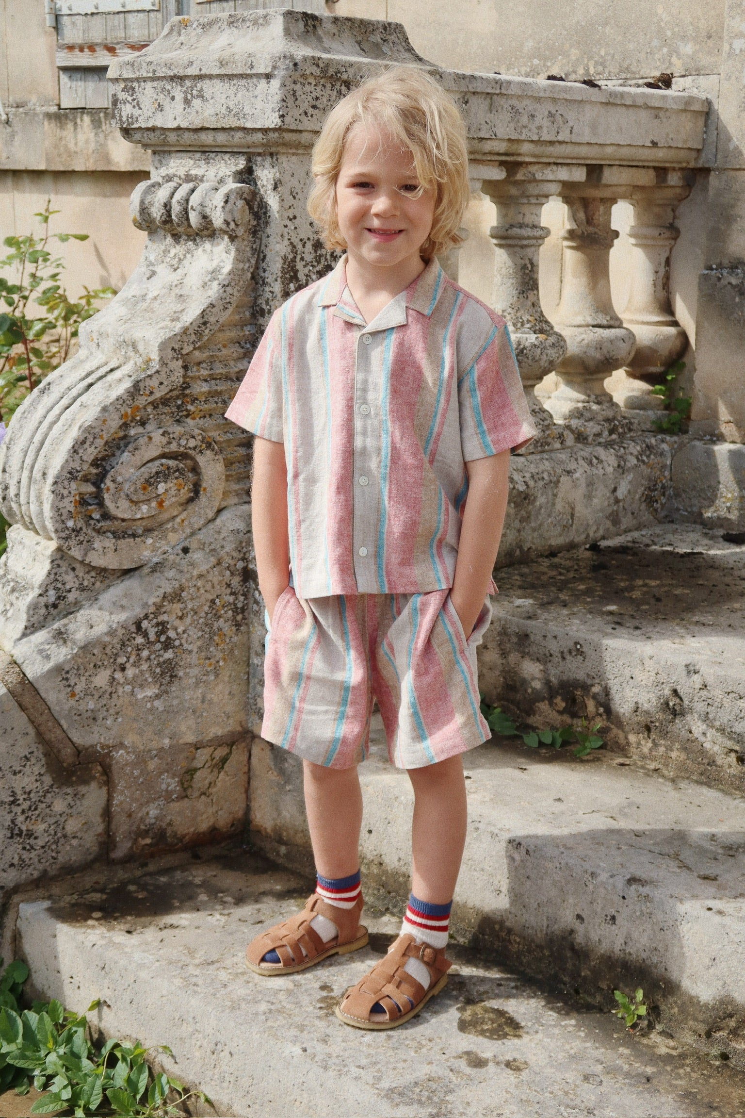 Venice kortærmet skjorte - stan stripe - 12M