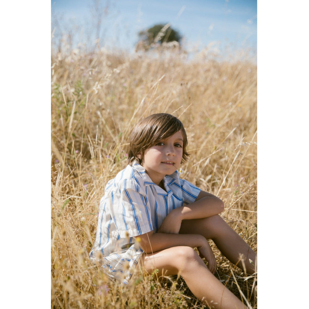 Køb MarMar Cotton Stripes Chambray Stripe Pina Shorts
