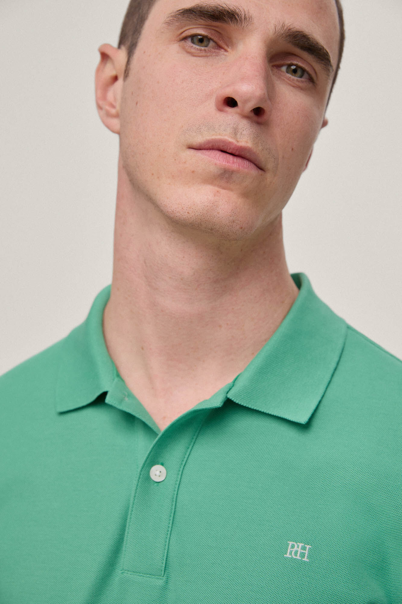 Camisa polo slim fit anti-odor - Verde