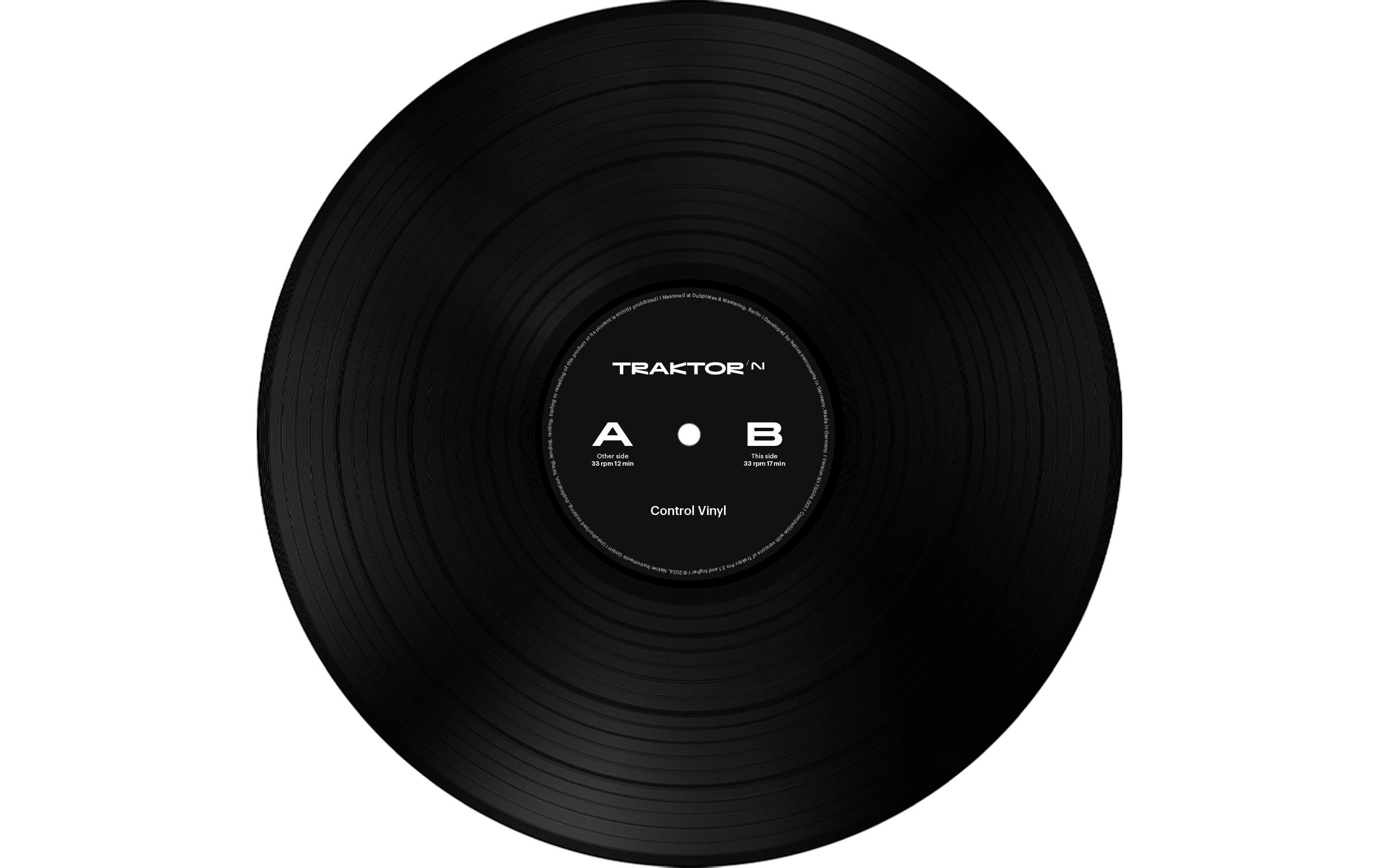 Digital Vinyl System Traktor Control VinylTimecode-Vinyl, schwarz