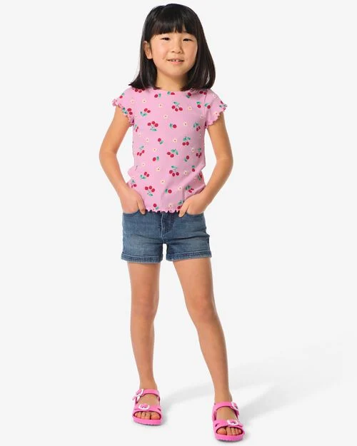 short jean enfant bleu moyen
