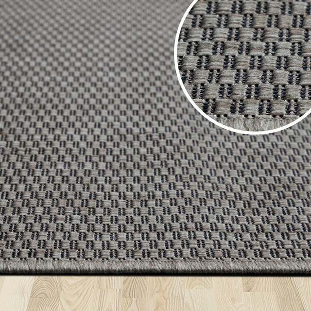 my home Teppich »Venedig auch als Läufer erhältlich« rechteckig 4 mm Höhe In- und Outdoor geeignet, Sisal-Optik, Wetterfest & UV-beständig