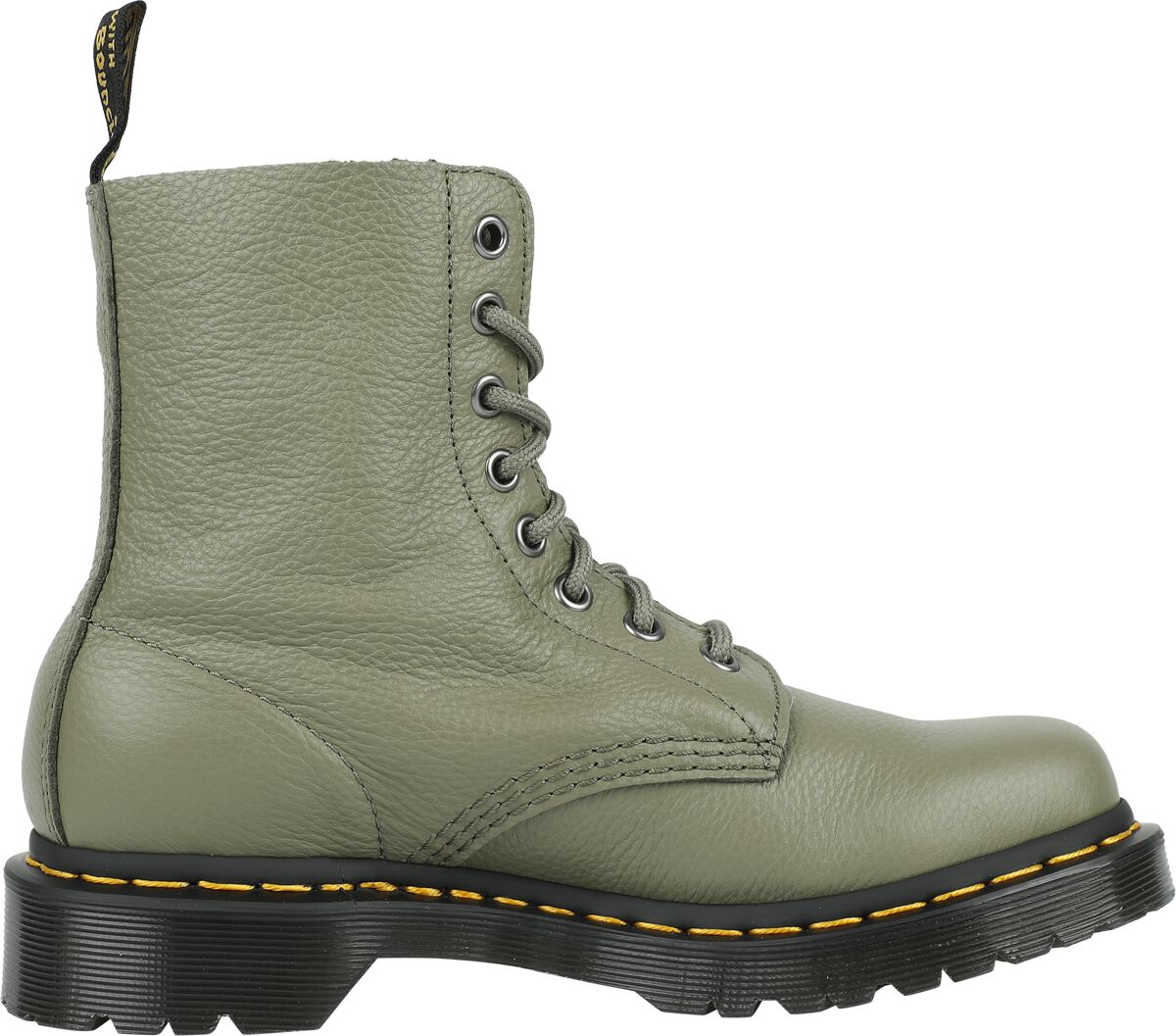 1460 Pascal - Muted Olive Virginia | Dr. Martens Bottes de motard