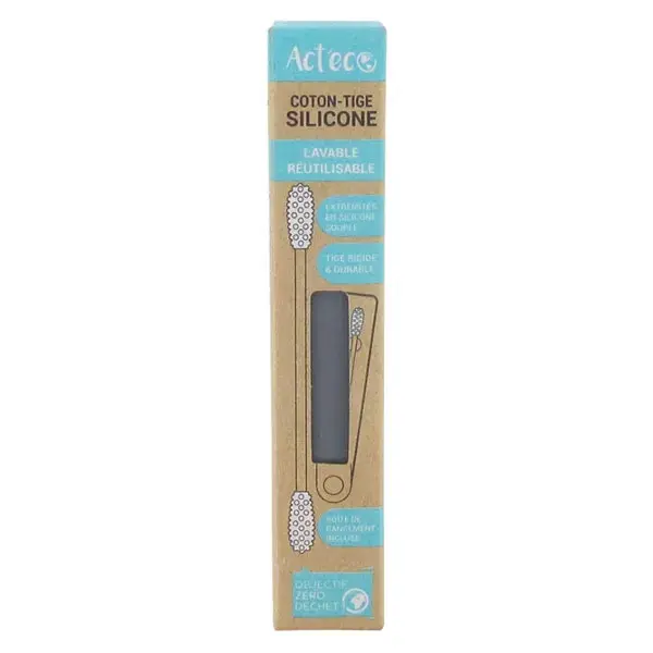 Act'Éco Coton Tige Silicone Gris