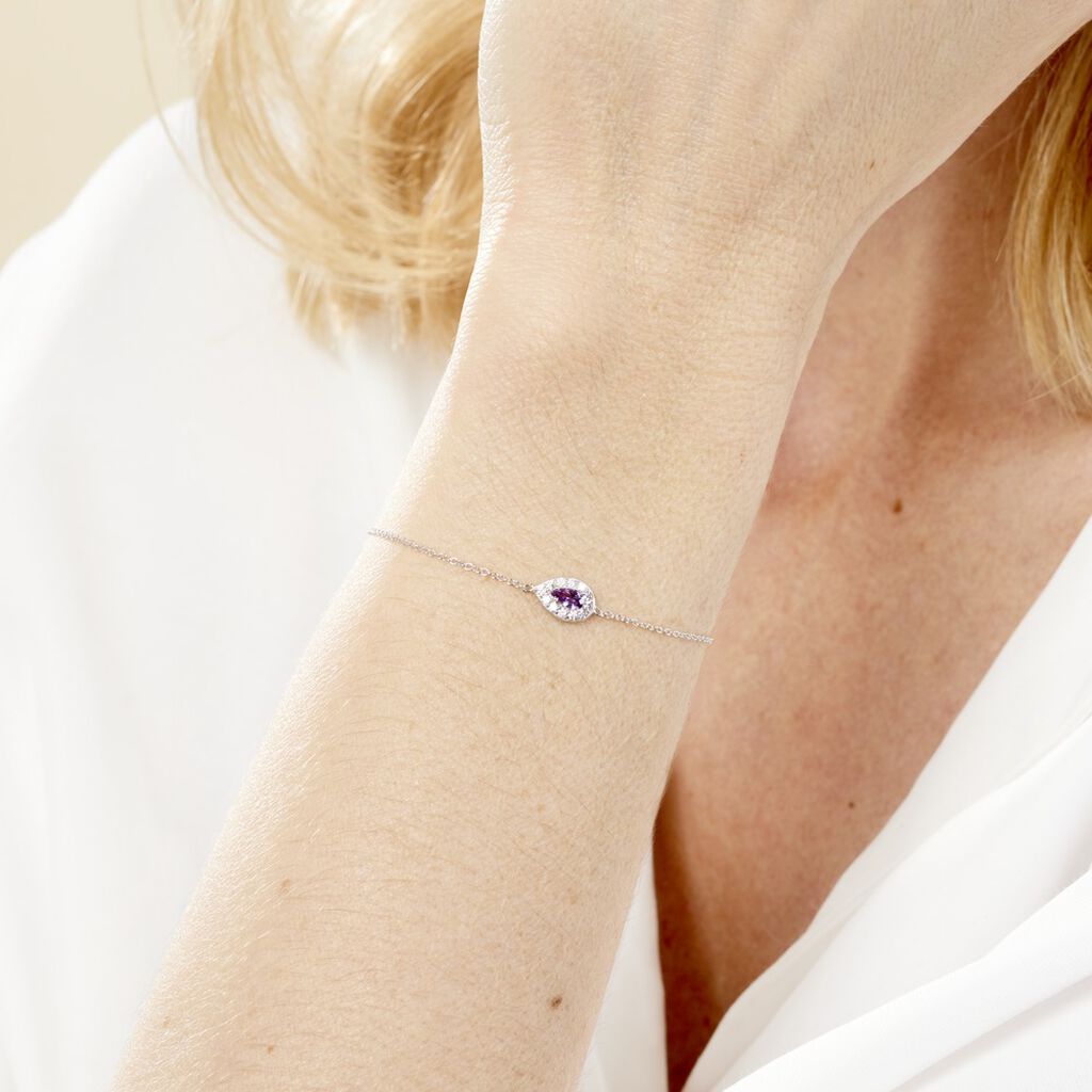 Bracelet Argent Tania Oxydes De Zirconium