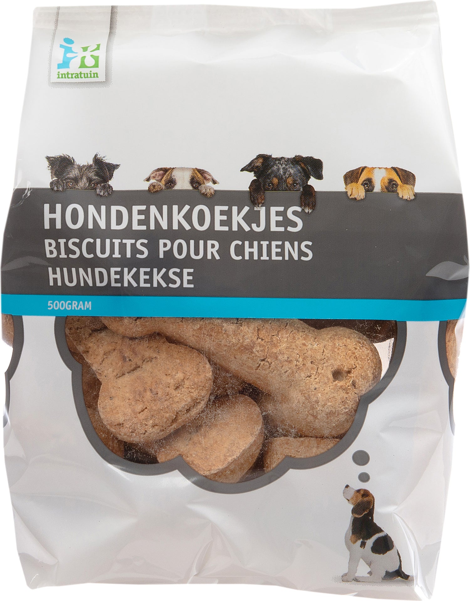 Intratuin hondenkoekjes grote kluiven 500 g