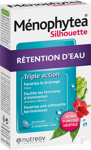 Nutreov Ménophytea Silhouette Rétention D'Eau 30 Comprimés