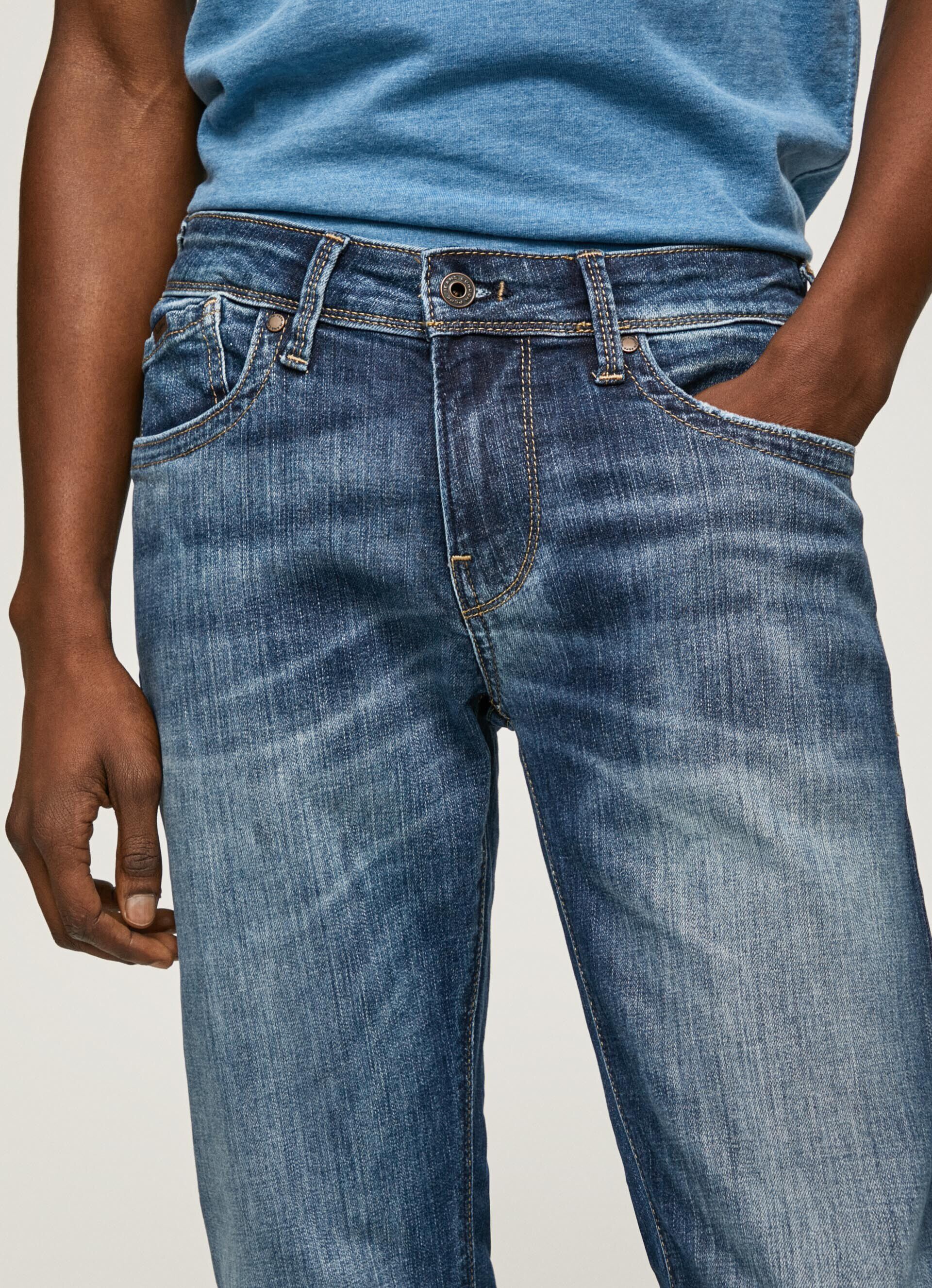 Calça jeans Hatch Fit Slim com cintura baixa - jeans