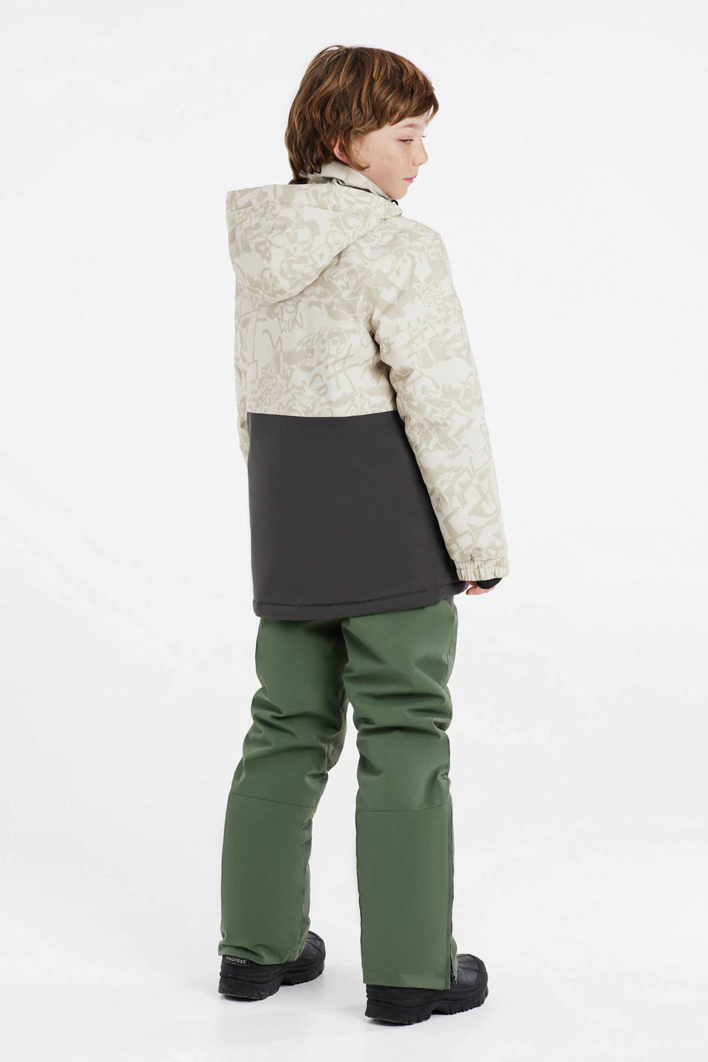 Protest ski-jack PRTFODY JR ecru/groen