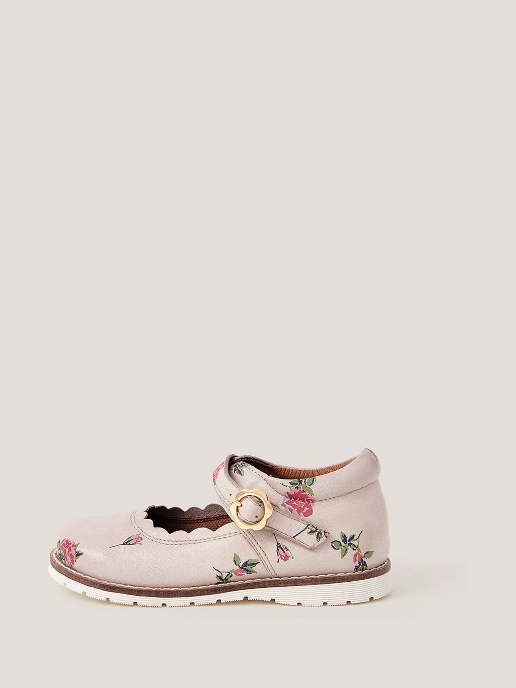 Crème - Monsoon Toddler Leather Mary Jane Shoes