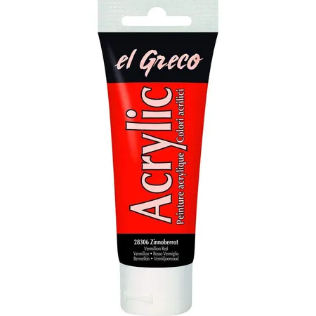 KREUL el Greco Acrylic Zinnoberrot 75 ml Tube