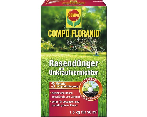 COMPO FLORANID® gazonmeststof met onkruidverdelger 1,5 kg 50 m²