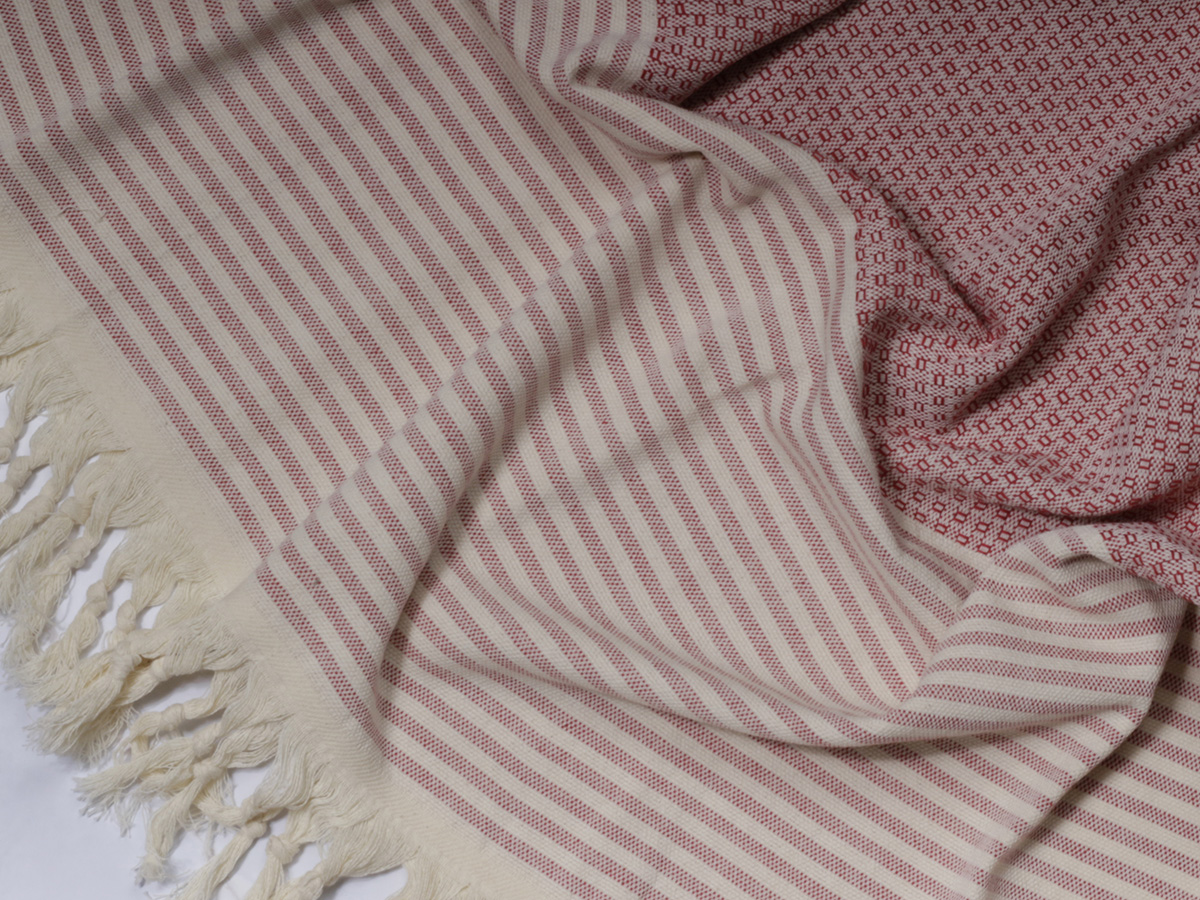 PHLOX 100 x 200 cm hamamdoek - rood
