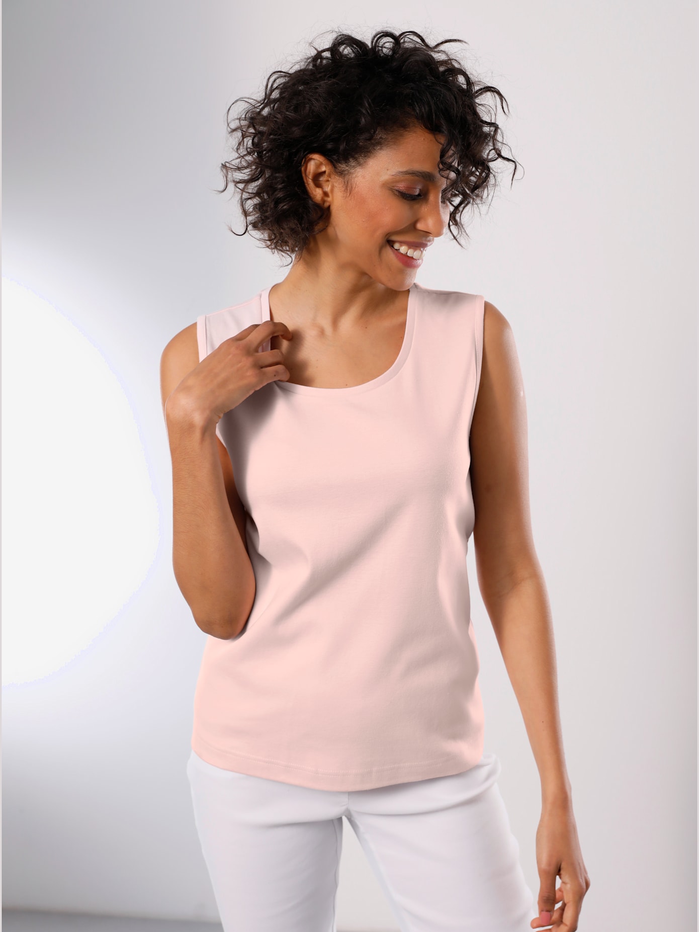 Débardeur coton brillance