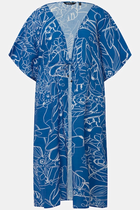 Kaftan, Tukan, Bindeband, lässig weit, Halbarm