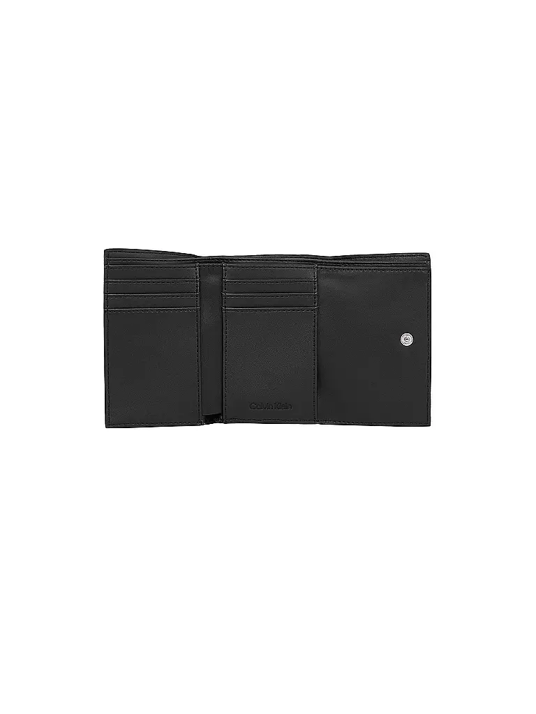 CALVIN KLEIN Geldbörse CK PLAQUE Small schwarz