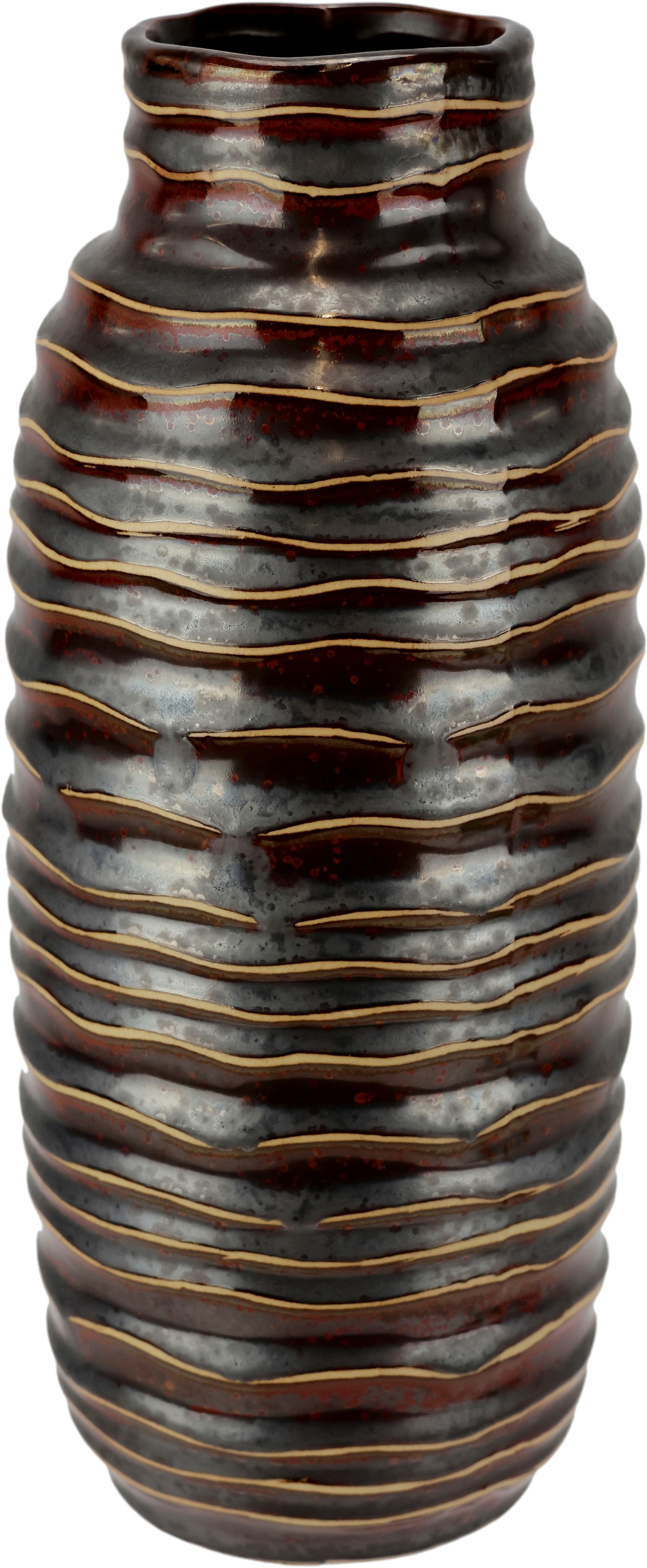 I.GE.A. Dekovase »Vase aus Keramik« Dekovase Blumenvase Modern für Tischdeko Tischvase Deko Trockenblume