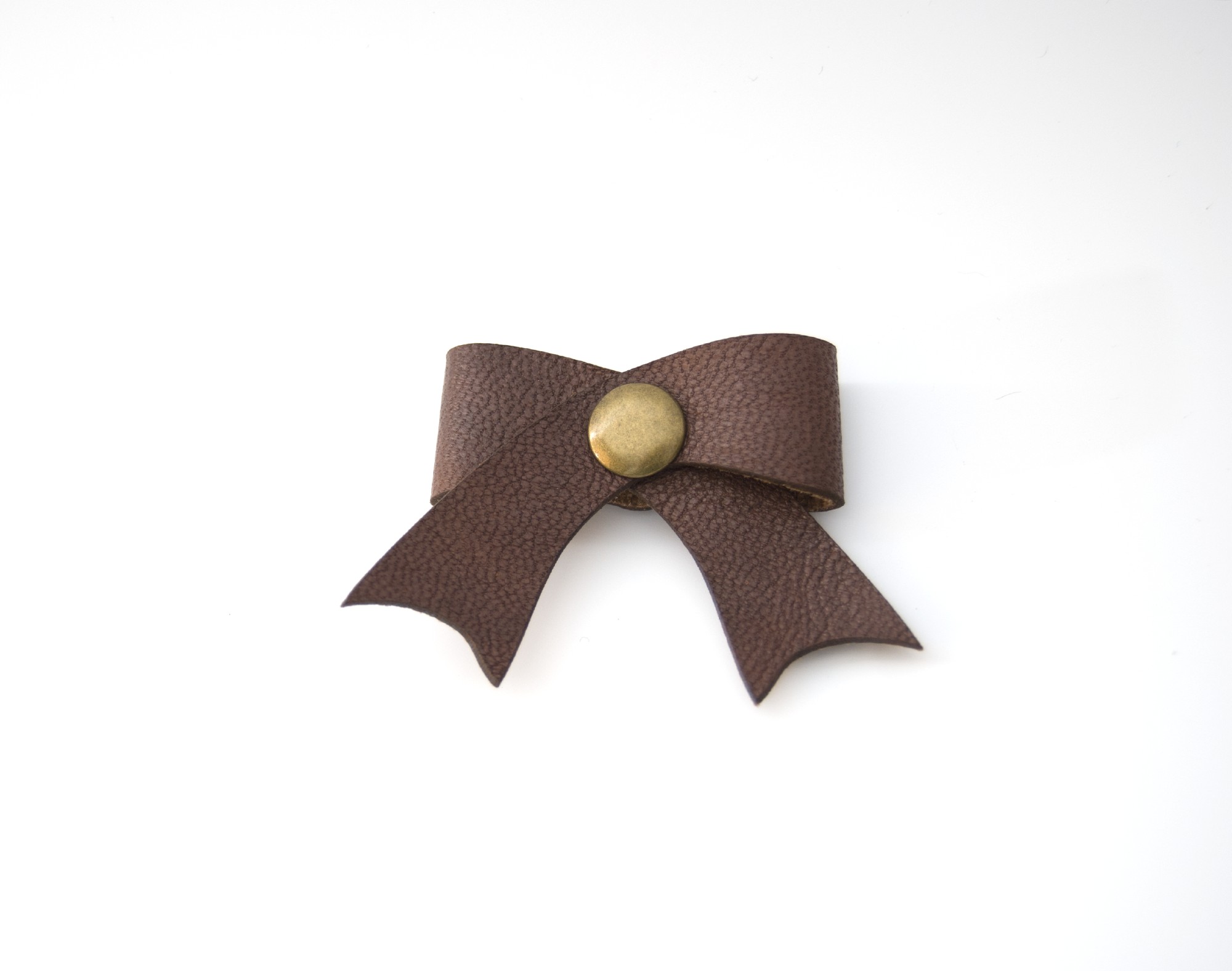 Leder-Kabelschleife, dunkelbraun, T 5 cm, B 5 cm günstig bestellen