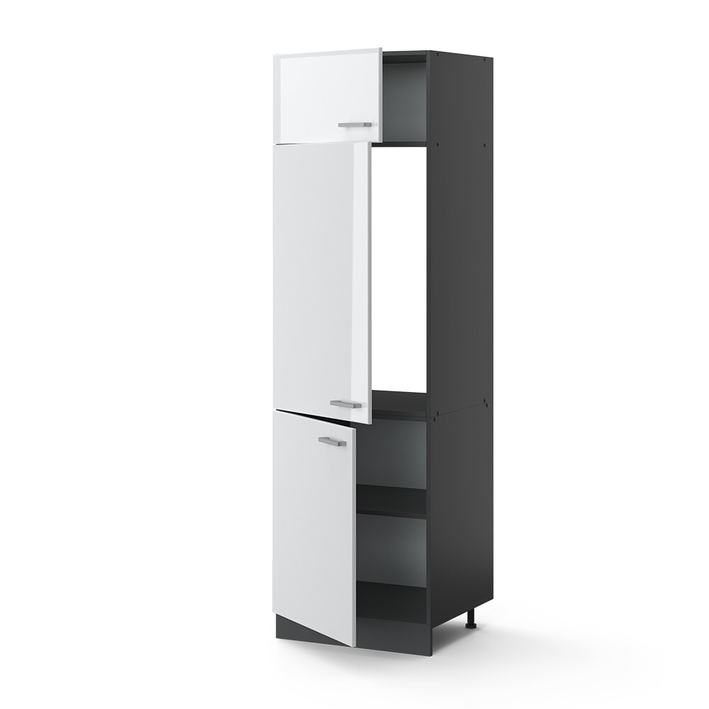 VICCO Küchenschrank Kühlumbauschrank 60 cm R-Line Anthrazit