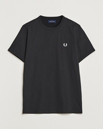 Fred Perry Ringer Crew Neck Tee Black