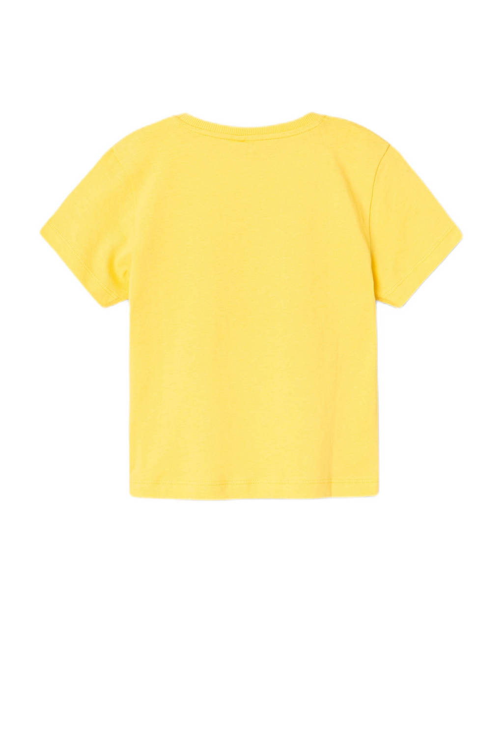 NAME IT T-shirt NMMVAGNO met printopdruk geel