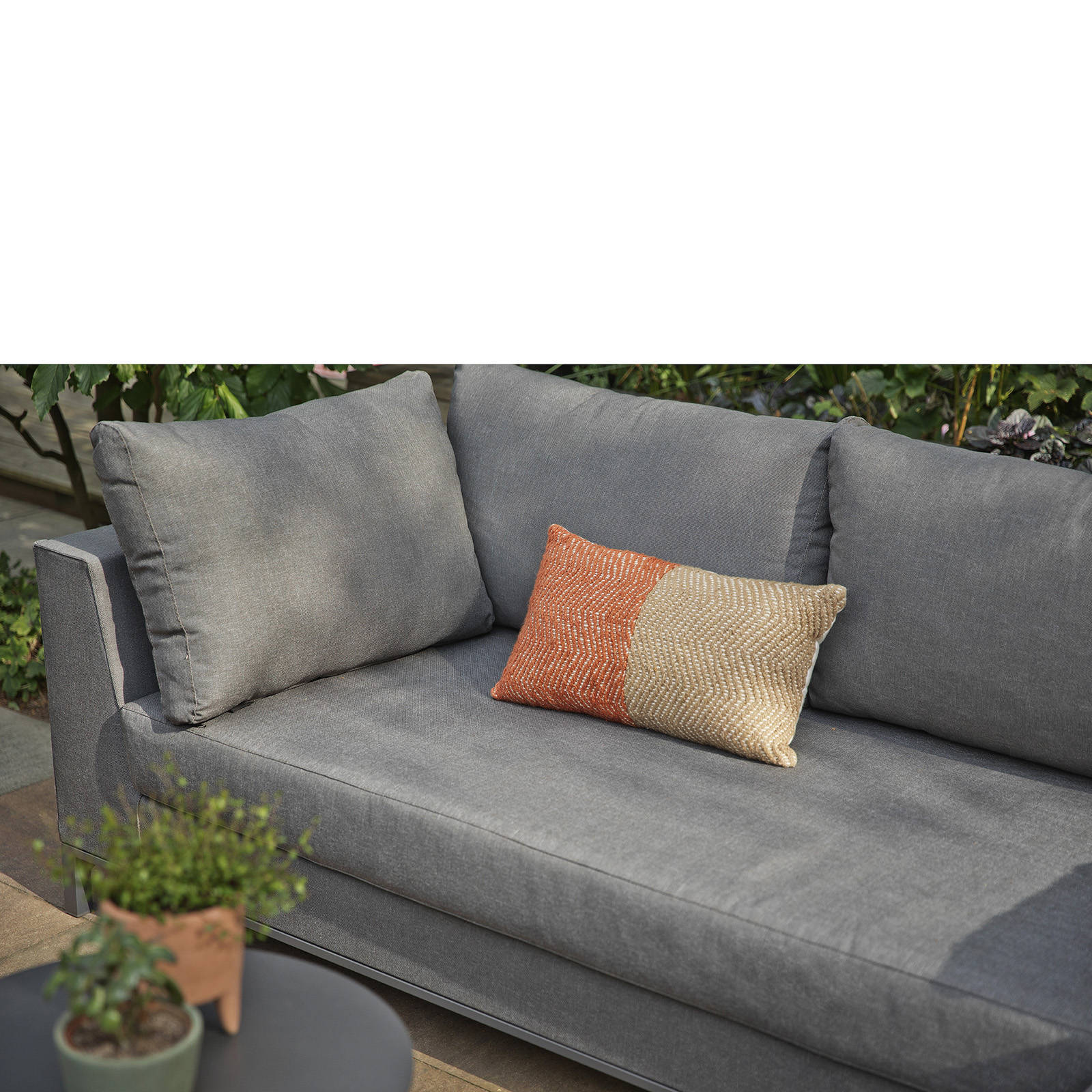 Exotan Exotan Loungeset Links Buiten Sicilië - Aluminium - Grijs - 60x262x246