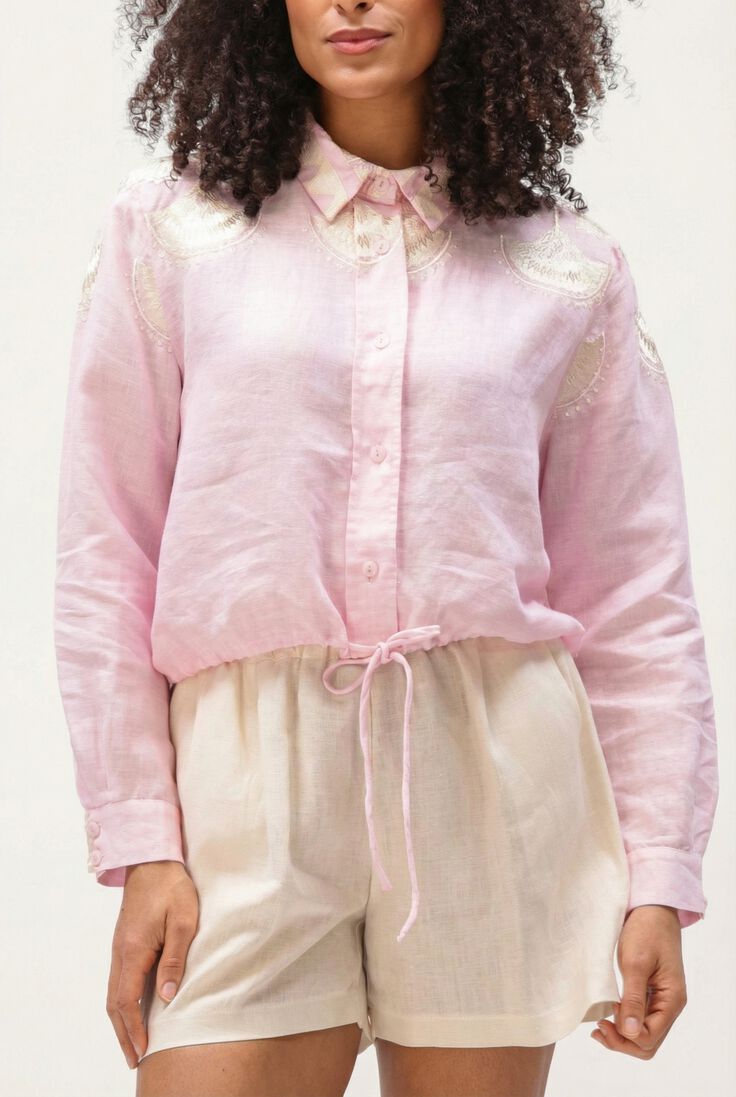 roze greek archaic kori blouses s26k-2075044