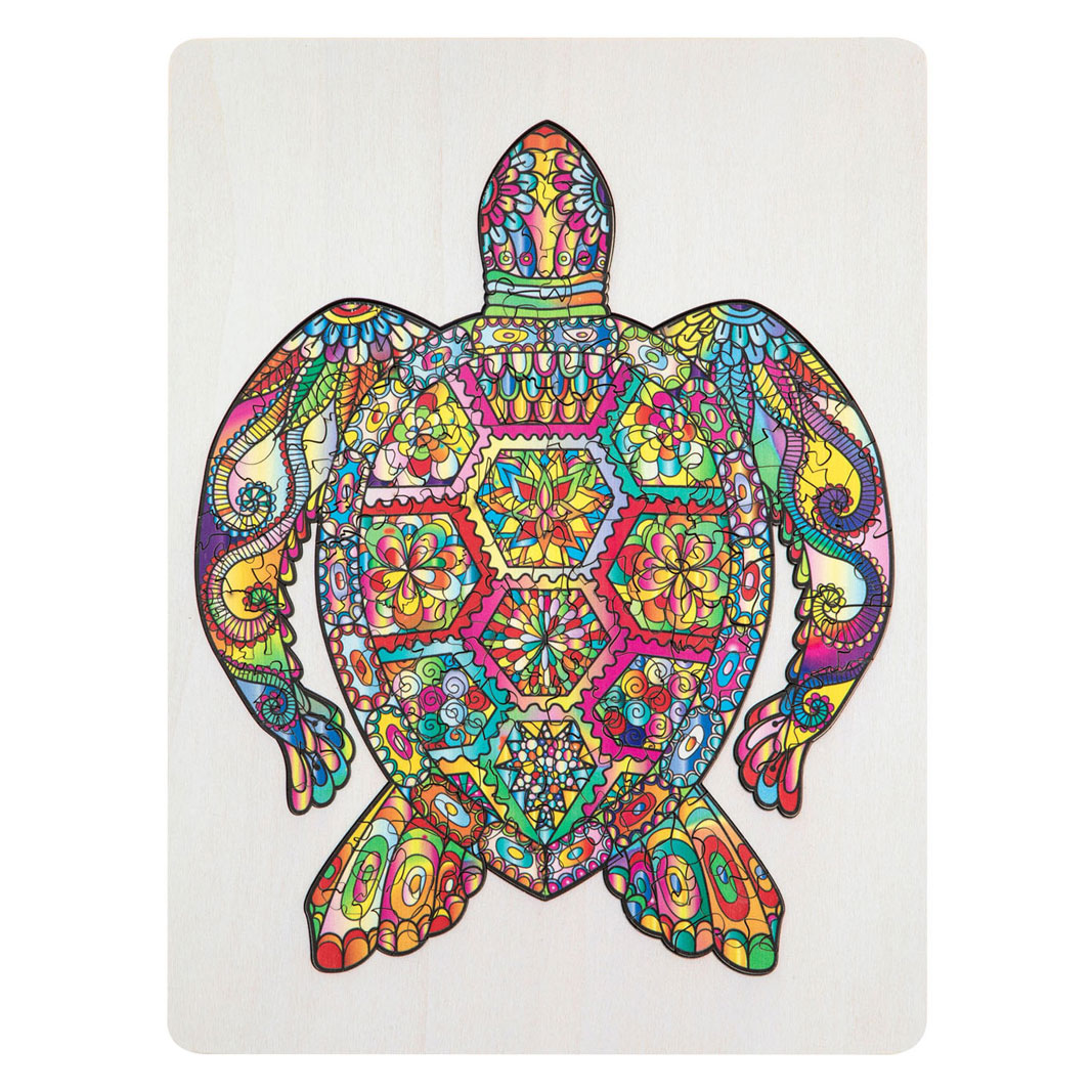 Houten Legpuzzel Schildpad, 130st.