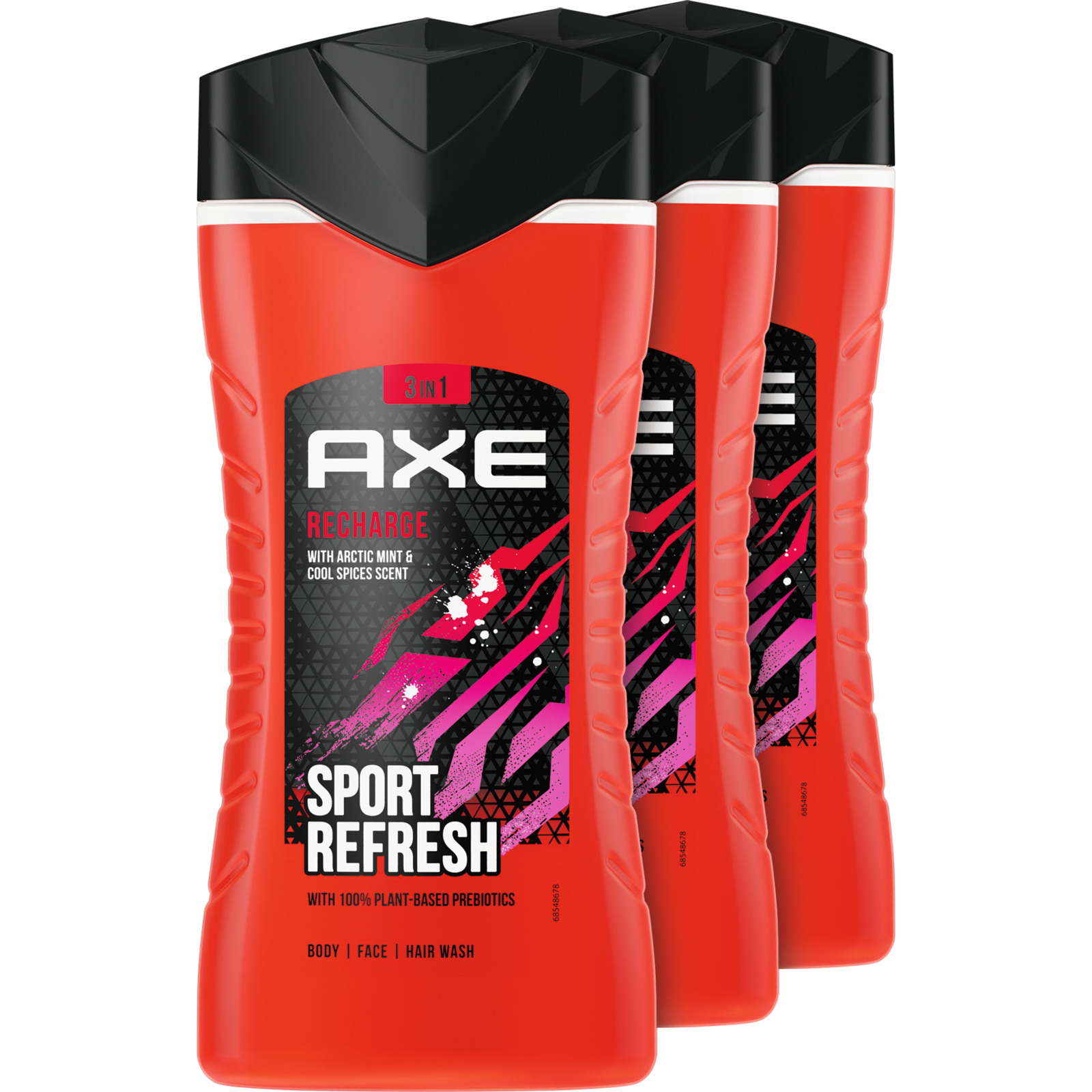 Axe Dusch Recharge Sport Refresh 3 x 250 ml