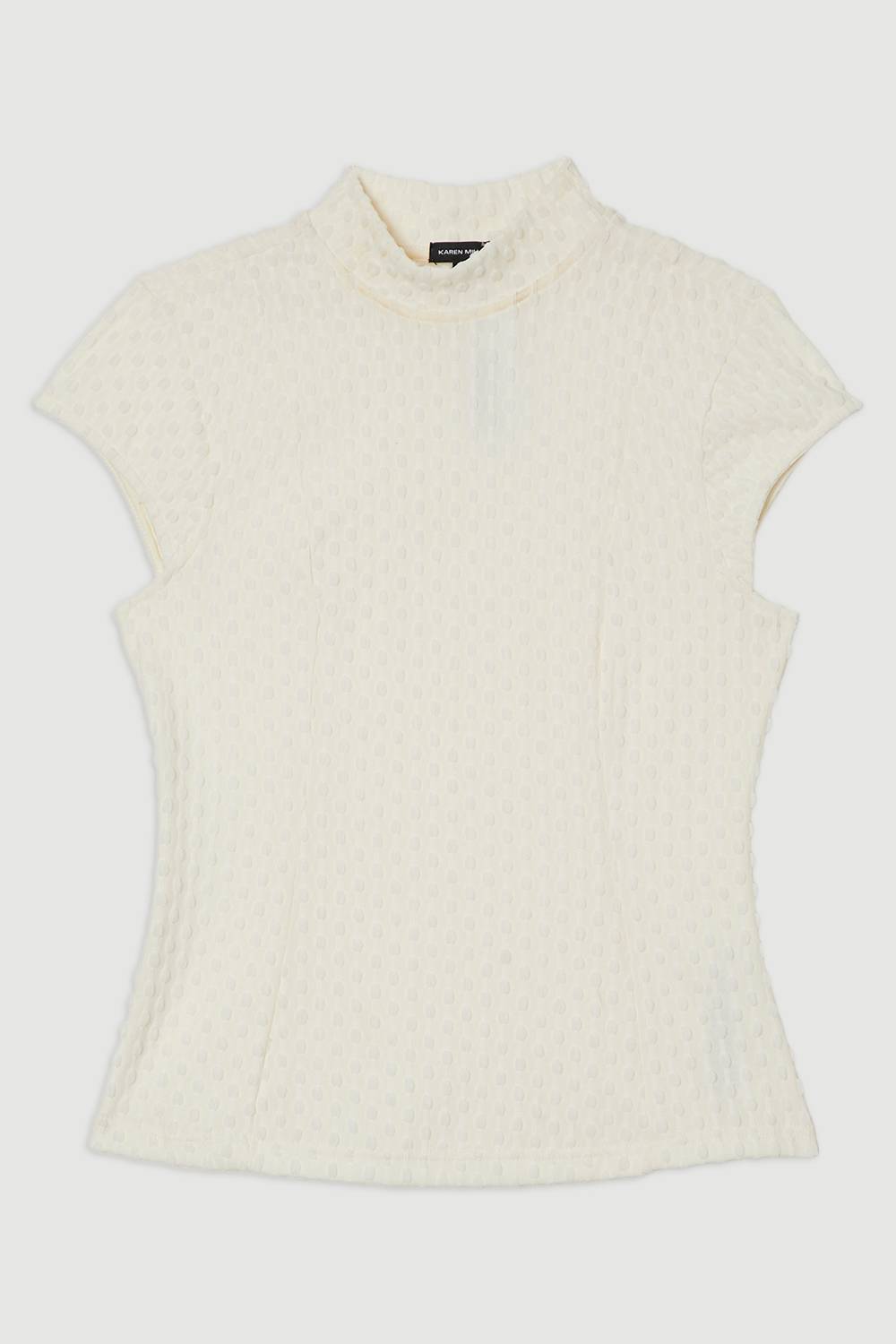 KarenMillen Textured Jersey Top