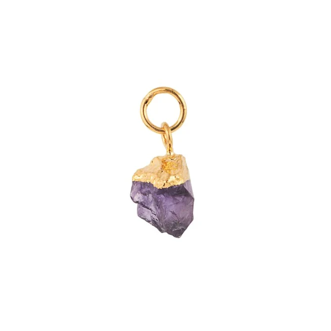 House of Vincent  February Amethyst vedhæng - forgyldt
