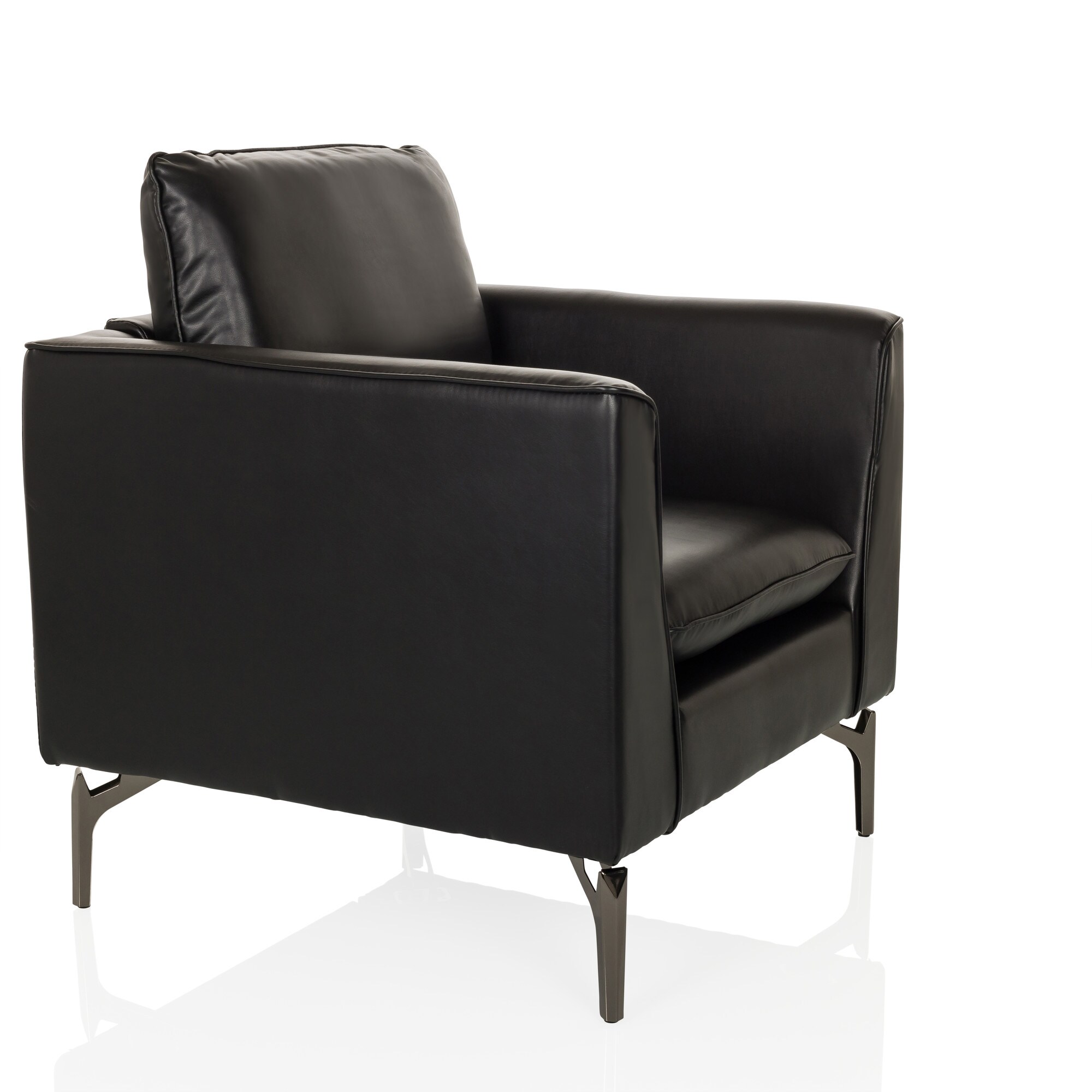 Loungesessel BAVERO Kunstleder mit Armlehnen hjh OFFICE