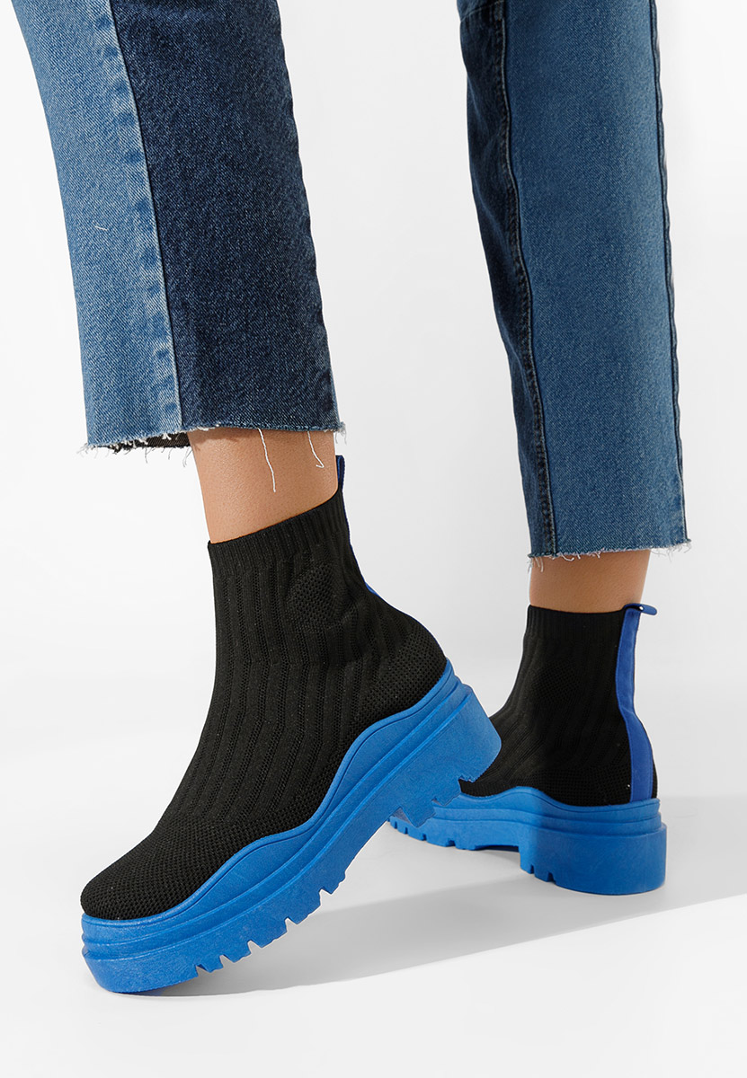 Baskets chaussette bleus Brinley V3