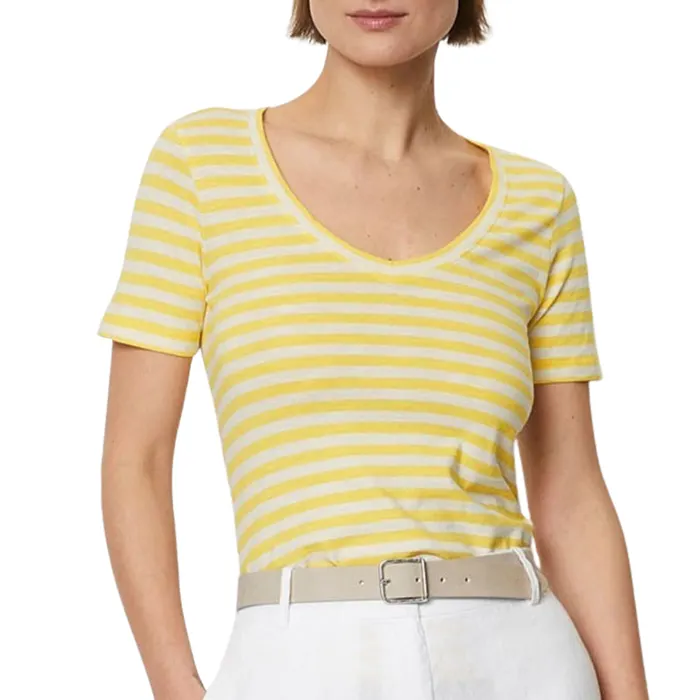 Marc O'Polo Striped V-neck Shirt Dames
