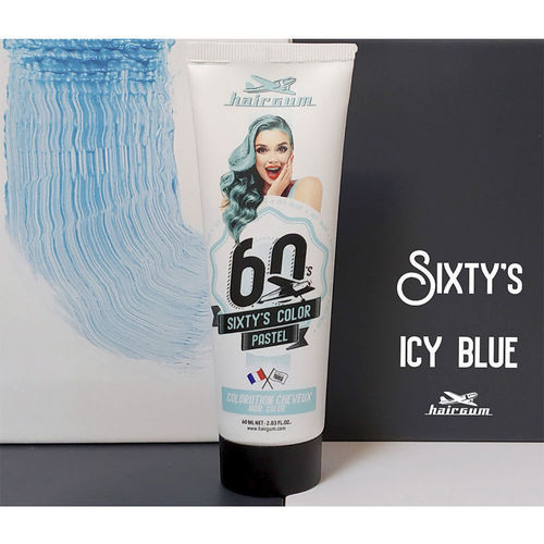 Hairgum - Sixty's Color Hair Color icy Blue