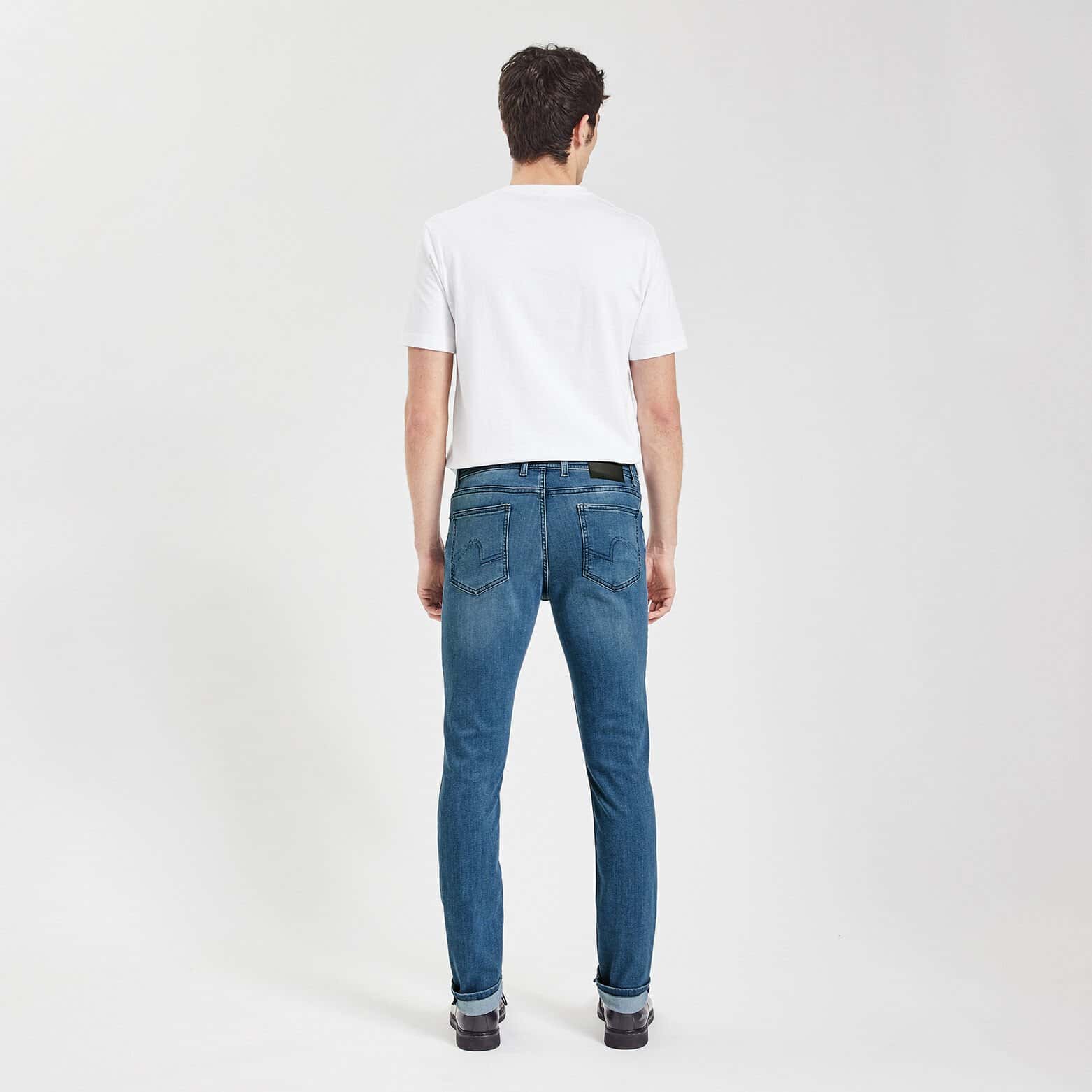 Jean slim urbanflex 4 longueurs Bleu