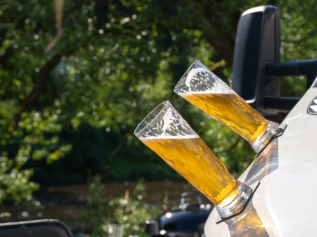 Silwy Bier Magnetische kunststof glazen - set van 6