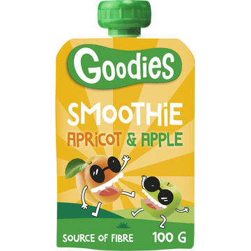 Goodies Knijpfruit Smoothie Abrikoos & Appel 100 g