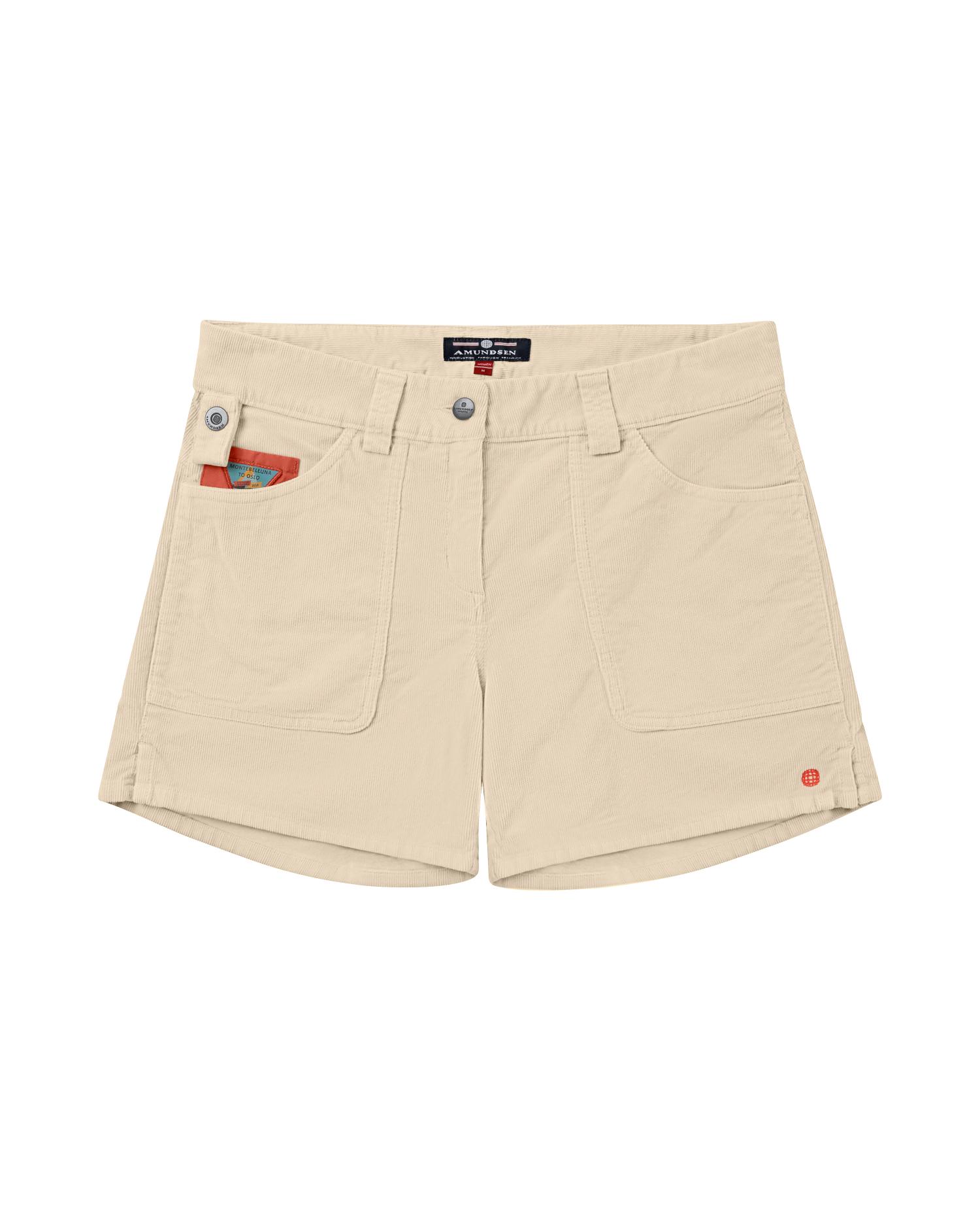Amundsen 5Incher Cord G. Dyed Shorts Womens Warm Sand