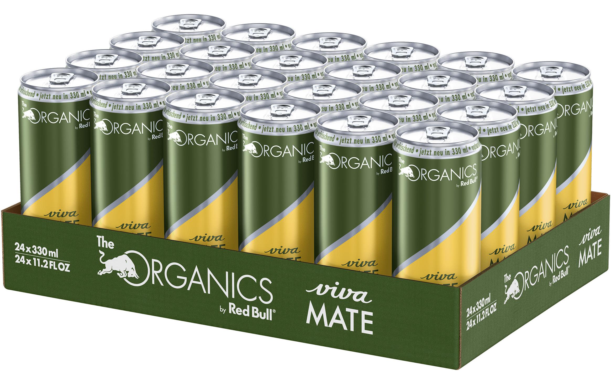The Organics Viva Mate 24 Stück x 0.33 lPrickelndes Bio-Erfrischungsgetränk mit Zitronen- und Mategeschmack