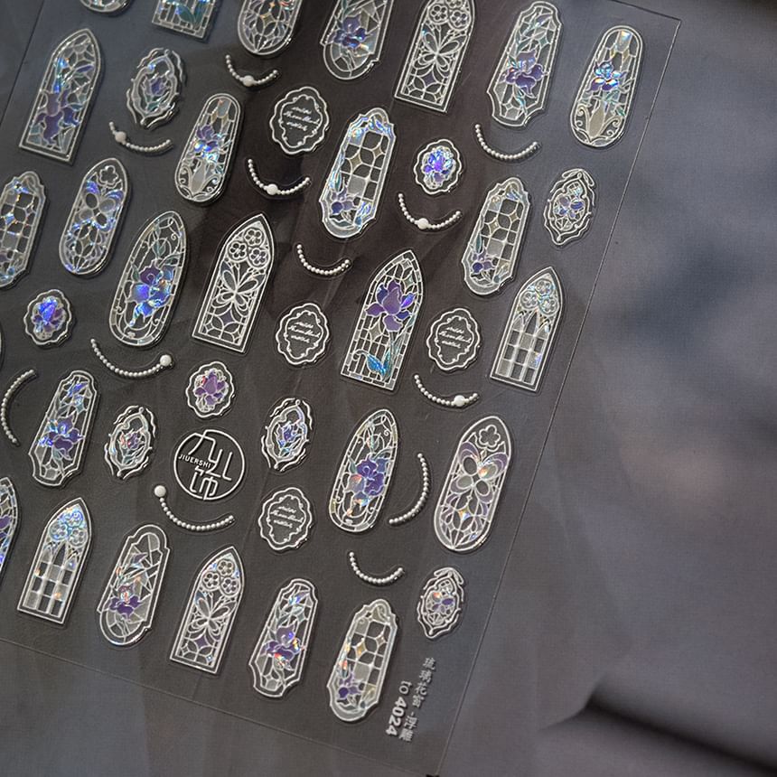 tomoni - Nail Art Stickers voor Gebrandschilderde Ramen