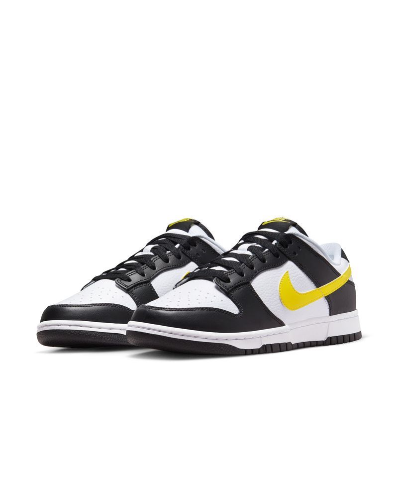 Chaussures Nike Dunk Low Noir/Blanc/Jaune pour homme