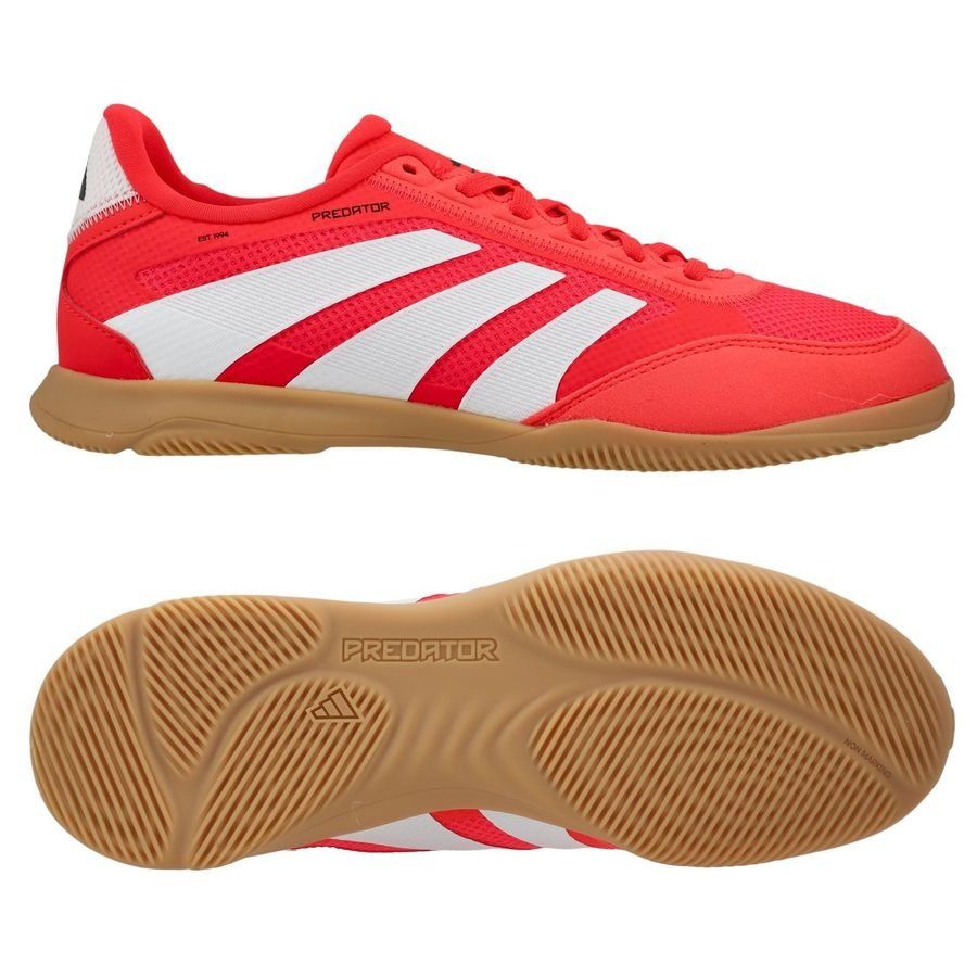 adidas Predator League IN Pure Victory - Lucid Red/Blanc/Noir Enfant