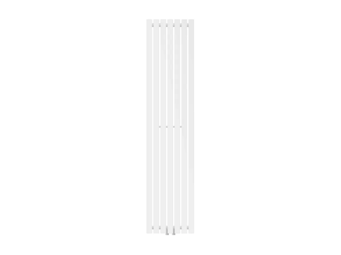 Radiateur Stella à panneaux blanc 370x1600 mm raccord central pour salle de bain